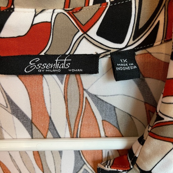 FUN PATTERNED ESSENTIALS TOP SIZE 1X - Picture 5 of 6